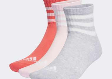 ADIDAS 3-STRIPES CUSHIONED SPORTSWEAR MID-CUT SOCKS 3 PAIRS ΠΟΛΥΧΡΩΜΟ - ADIDAS PERFORMANCE - 