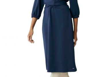 Φόρεμα Mexx Jersey With Wrap Belt At Waist TU0611036W-Navy Γυναικείο - Mexx - 