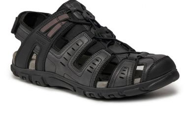 GEOX U4524C 000ME C9999 STRADA U SANDAL BLACK - Geox - 