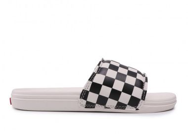 VANS LA COSTA SLIDE-ON CHECKERBOARD VN0A5HFER6R-R6R Λευκό-Μαυρο - Vans - 